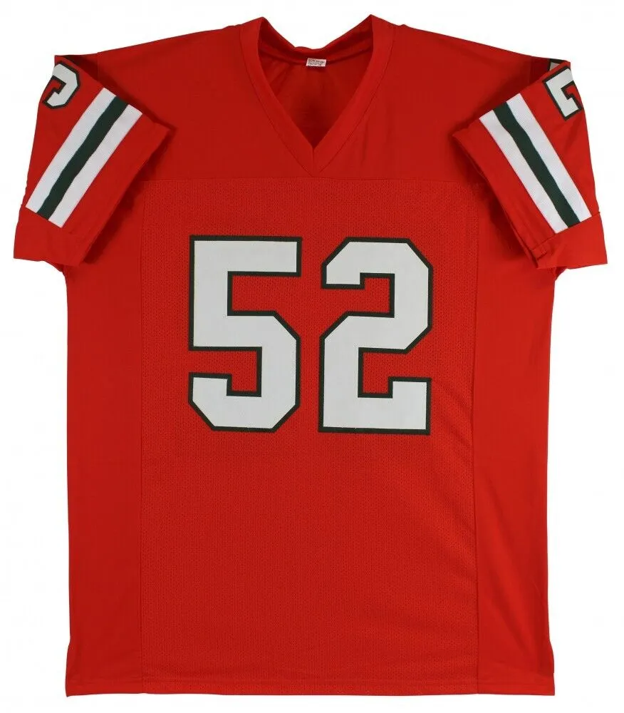 Ray Lewis Signed Miami Hurricanes Jersey (Beckett) 13xPro Bowl Ravens Linebacker