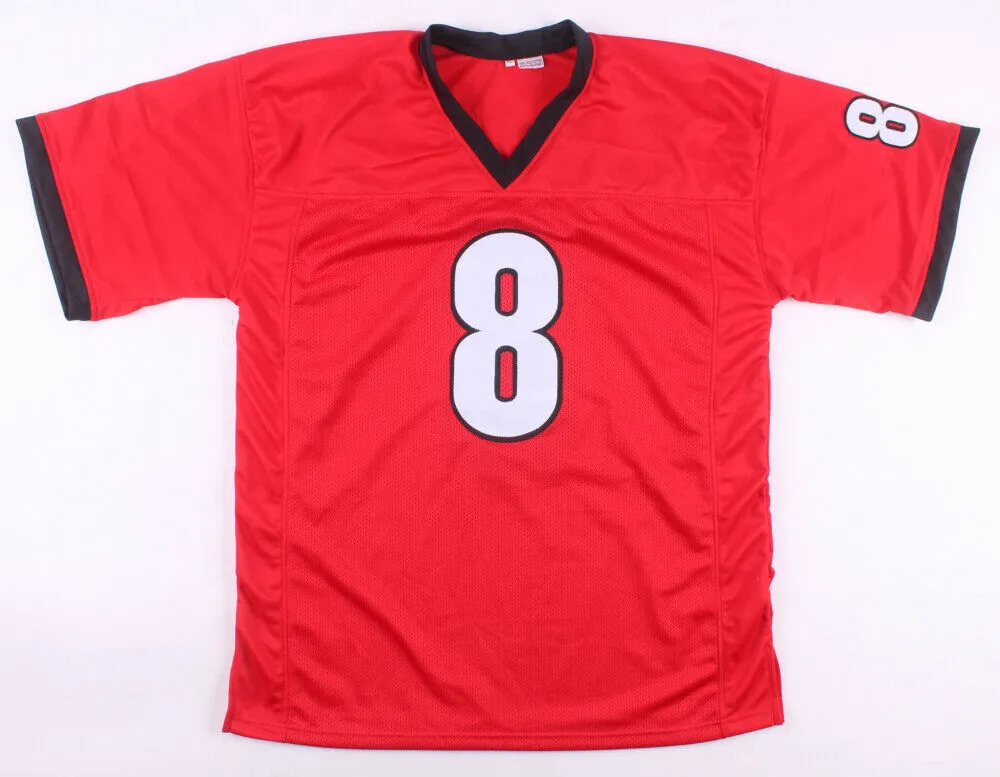 Riley Ridley Signed Georgia Bulldogs Jersey (JSA) Chicago Bears 2019 Draft Pick
