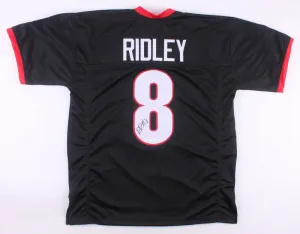 Riley Ridley Signed Georgia Bulldogs Jersey (JSA COA)Chicago Bears 2019 Draft Pk