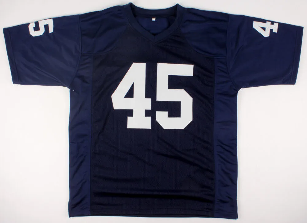 Rudy Ruettiger Signed Notre Dame Fighting Irish Jersey (JSA) Notre Dame Legend
