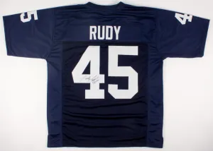 Rudy Ruettiger Signed Notre Dame Fighting Irish Jersey (JSA) Notre Dame Legend