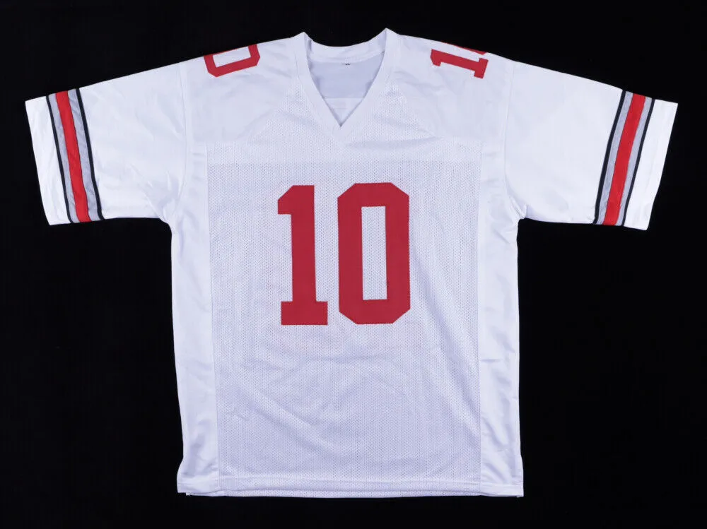 Ryan Shazier Signed Ohio State Buckeyes White Jersey (TSE Hologram) Linebacker