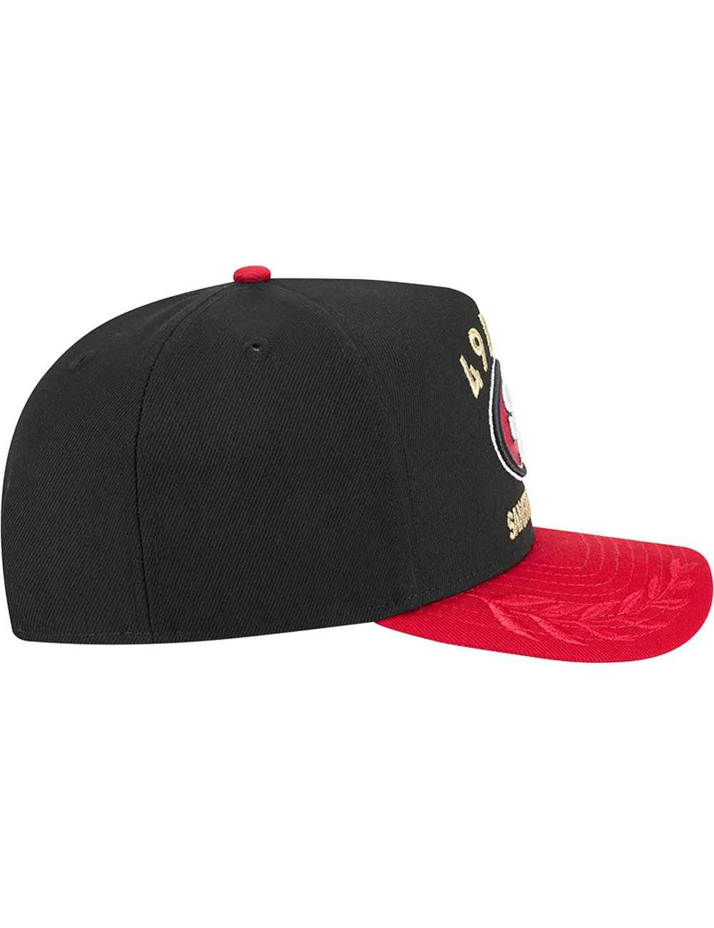 San Francisco 49ers New Era NFL 25 Draft Pre-Curved 9FIFTY A-Frame Snapback Hat - Black