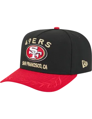San Francisco 49ers New Era NFL 25 Draft Pre-Curved 9FIFTY A-Frame Snapback Hat - Black