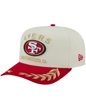 San Francisco 49ers New Era NFL 25 Draft Pre-Curved 9FIFTY A-Frame Snapback Hat - Chrome