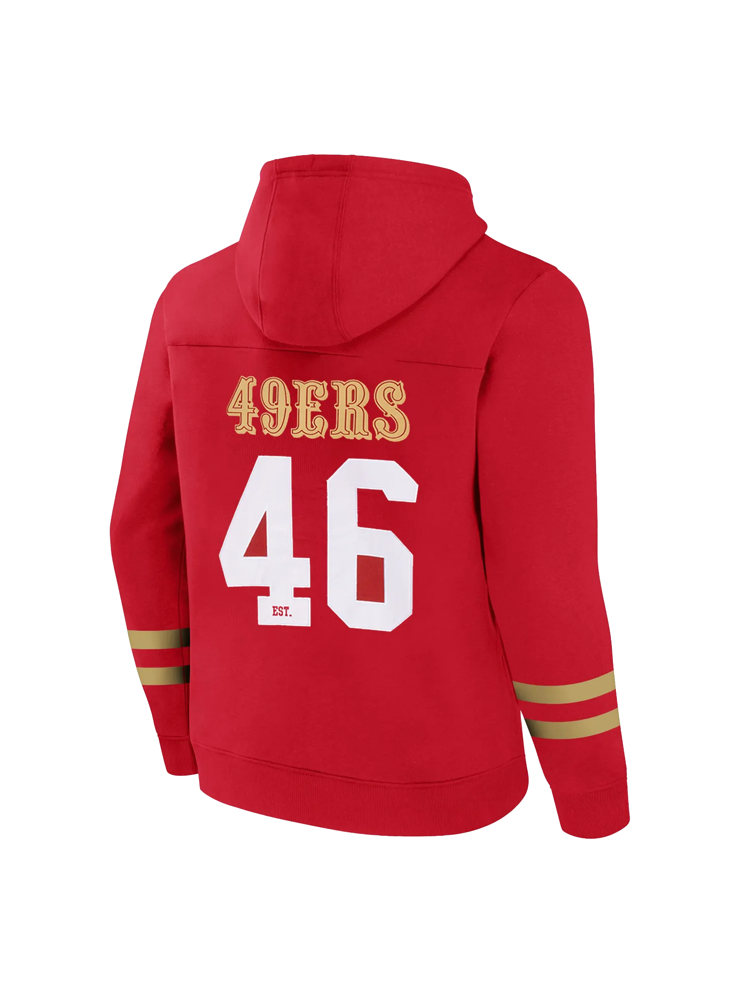 San Francisco 49ers NFL Foundation Panel Hoodie Jumper - Red