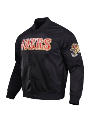 San Francisco 49ers Pro Standard NFL Team Classic Satin Button Jacket - Black