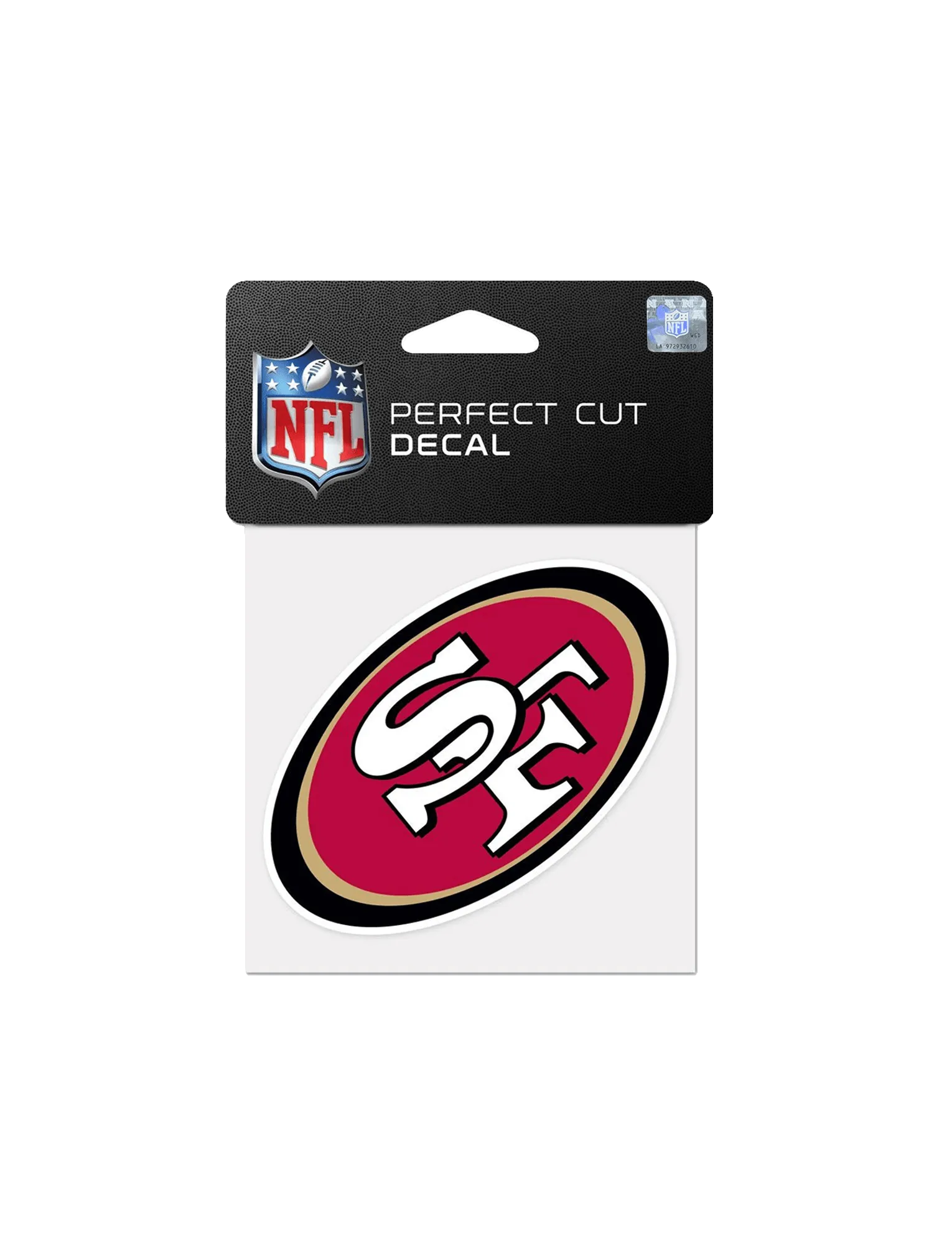 San Francisco 49ers Wincraft NFL 4" x 4" Perfect Cut Decal