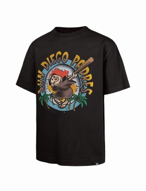 San Diego Padres '47 MLB Throwback Vintage Foundation T-Shirt - Carbonite