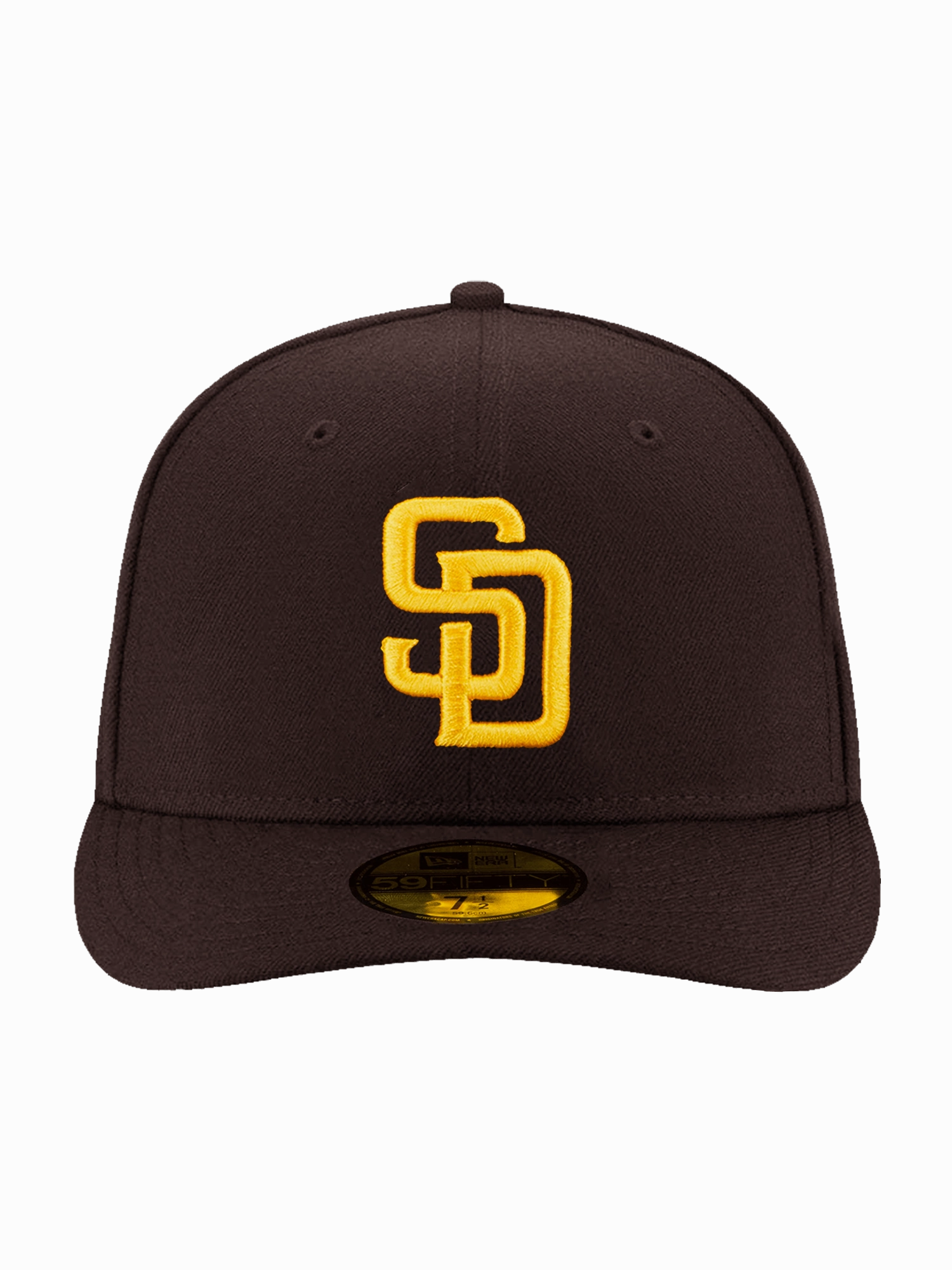 San Diego Padres New Era MLB On-Field AC Game Pre-Curved 59FIFTY Fitted Hat - Brown
