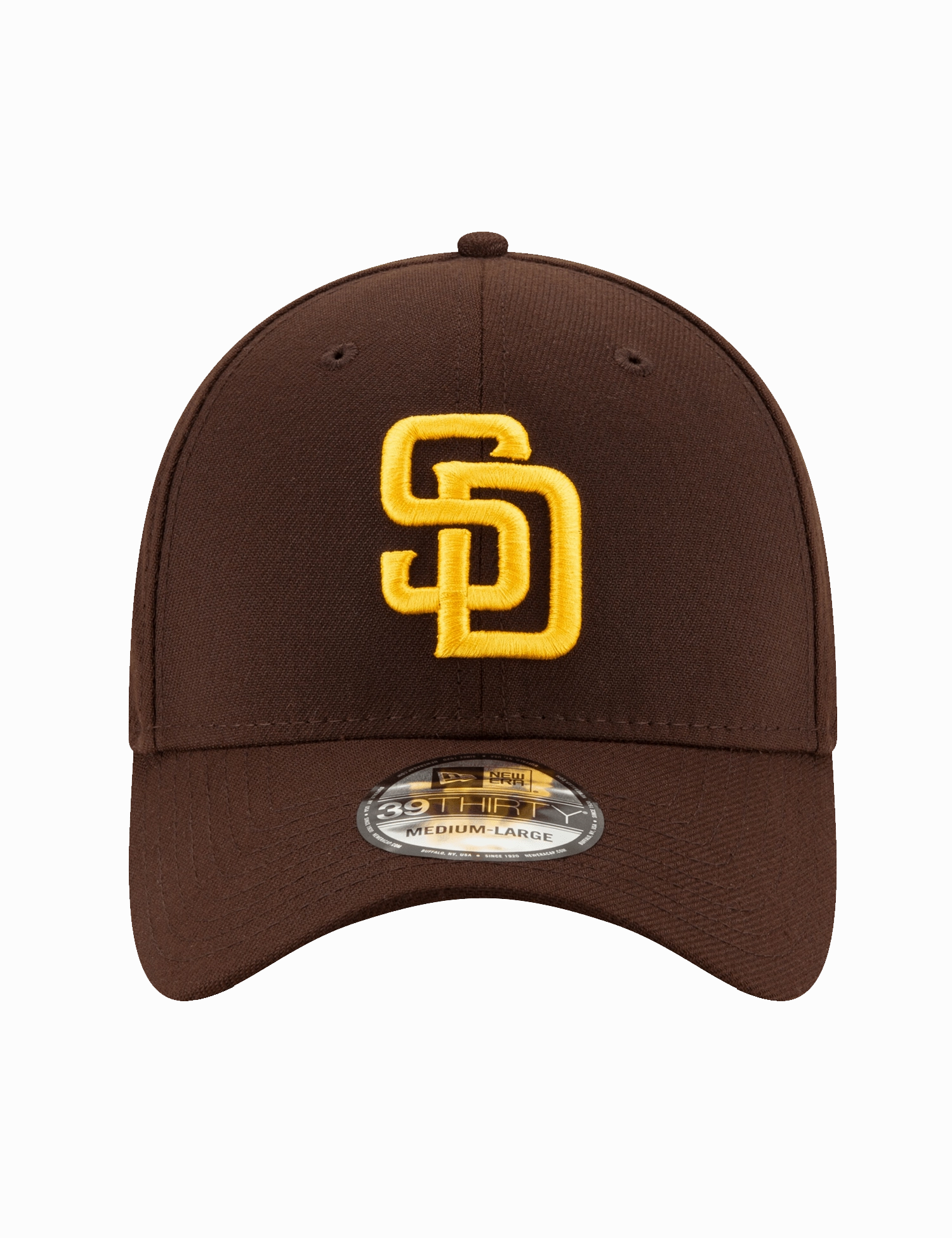 San Diego Padres New Era MLB Team 39THIRTY Stretch-Fit Hat - Brown