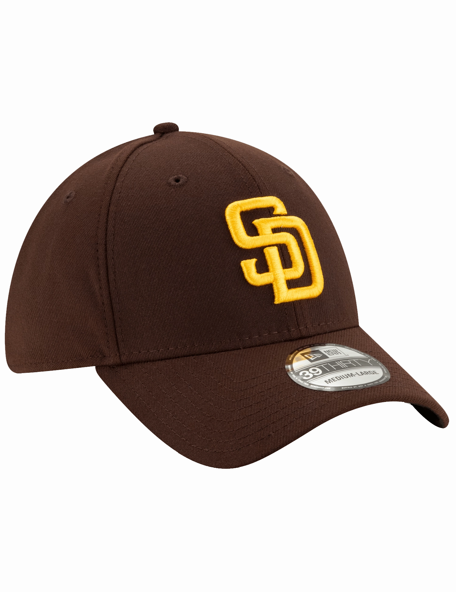 San Diego Padres New Era MLB Team 39THIRTY Stretch-Fit Hat - Brown