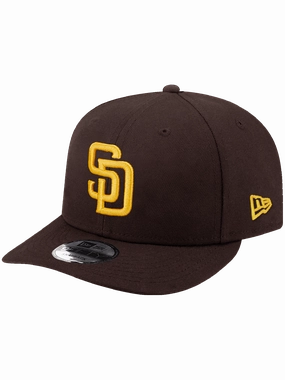 San Diego Padres New Era MLB Team 9FIFTY Pre-Curved Snapback Hat - Brown