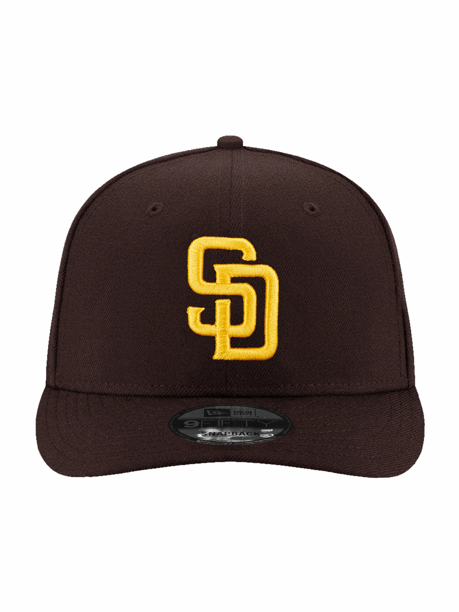San Diego Padres New Era MLB Team 9FIFTY Pre-Curved Snapback Hat - Brown