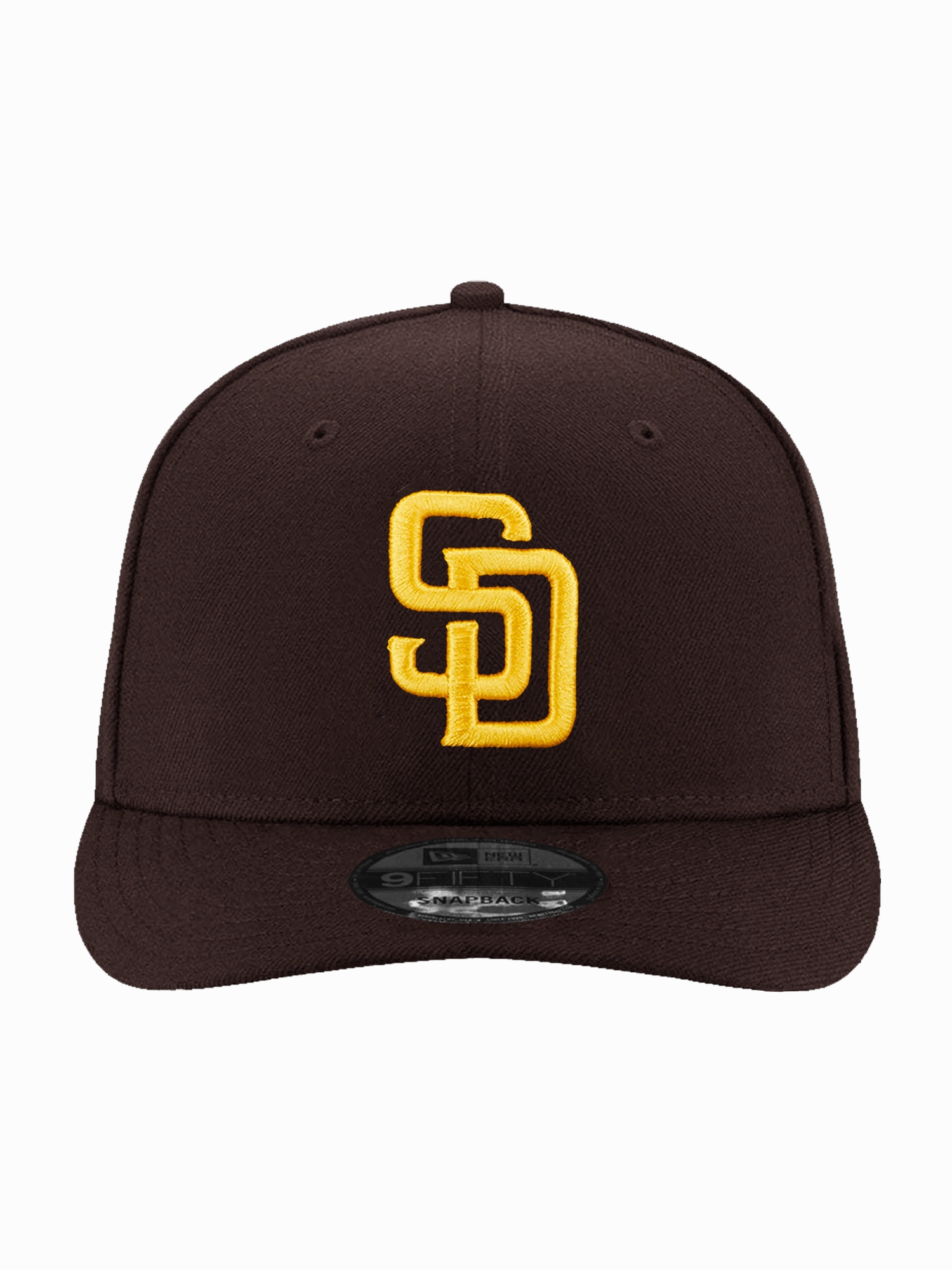 San Diego Padres New Era MLB Team 9FIFTY Pre-Curved Snapback Hat - Brown