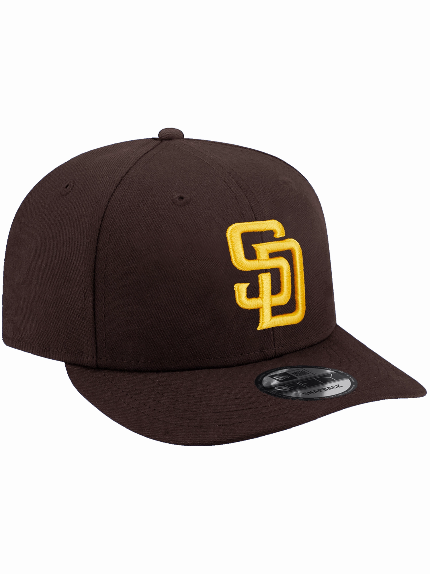 San Diego Padres New Era MLB Team 9FIFTY Pre-Curved Snapback Hat - Brown