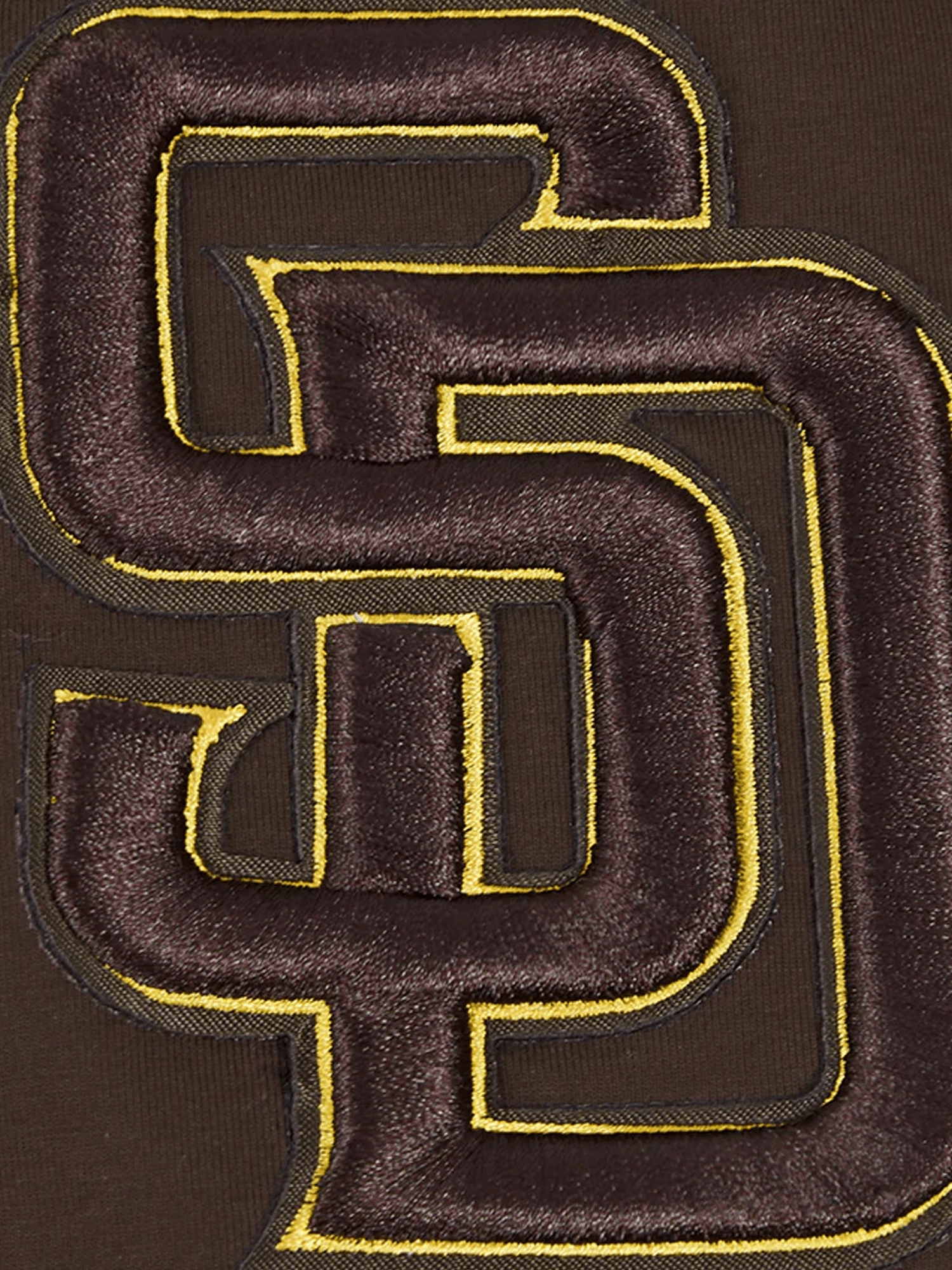 San Diego Padres Pro Standard MLB Team Chenille Flex T-Shirt - Brown