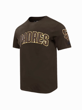 San Diego Padres Pro Standard MLB Team Chenille Flex T-Shirt - Brown