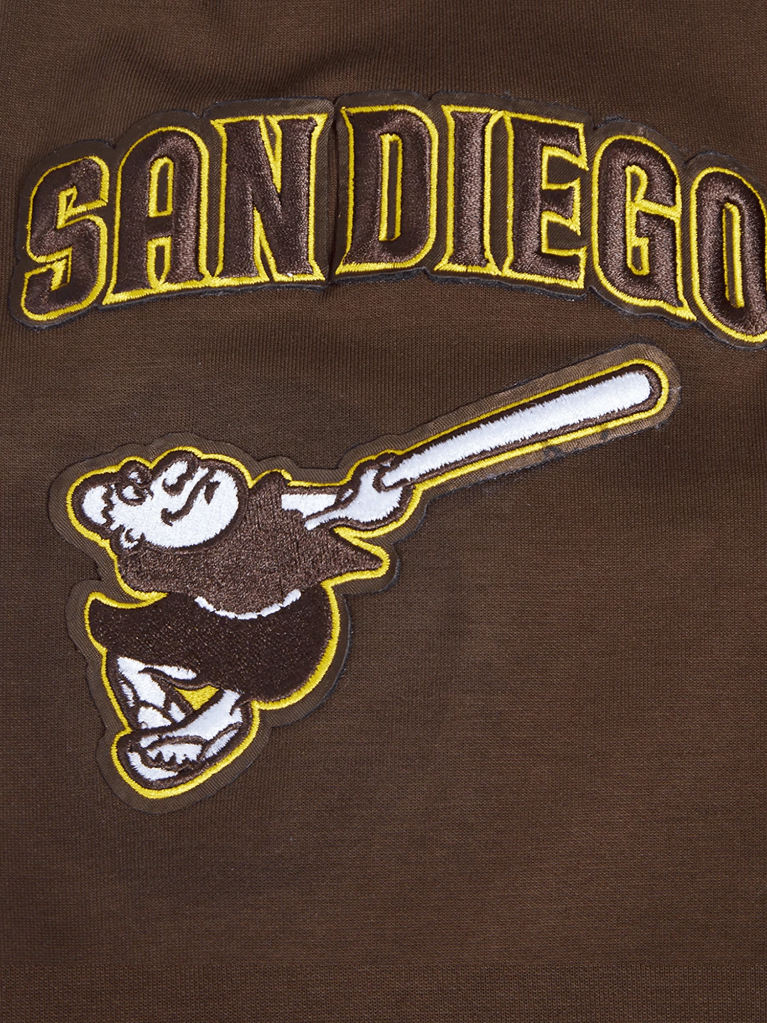 San Diego Padres Pro Standard MLB Team Chenille Hoodie Jumper  - Brown