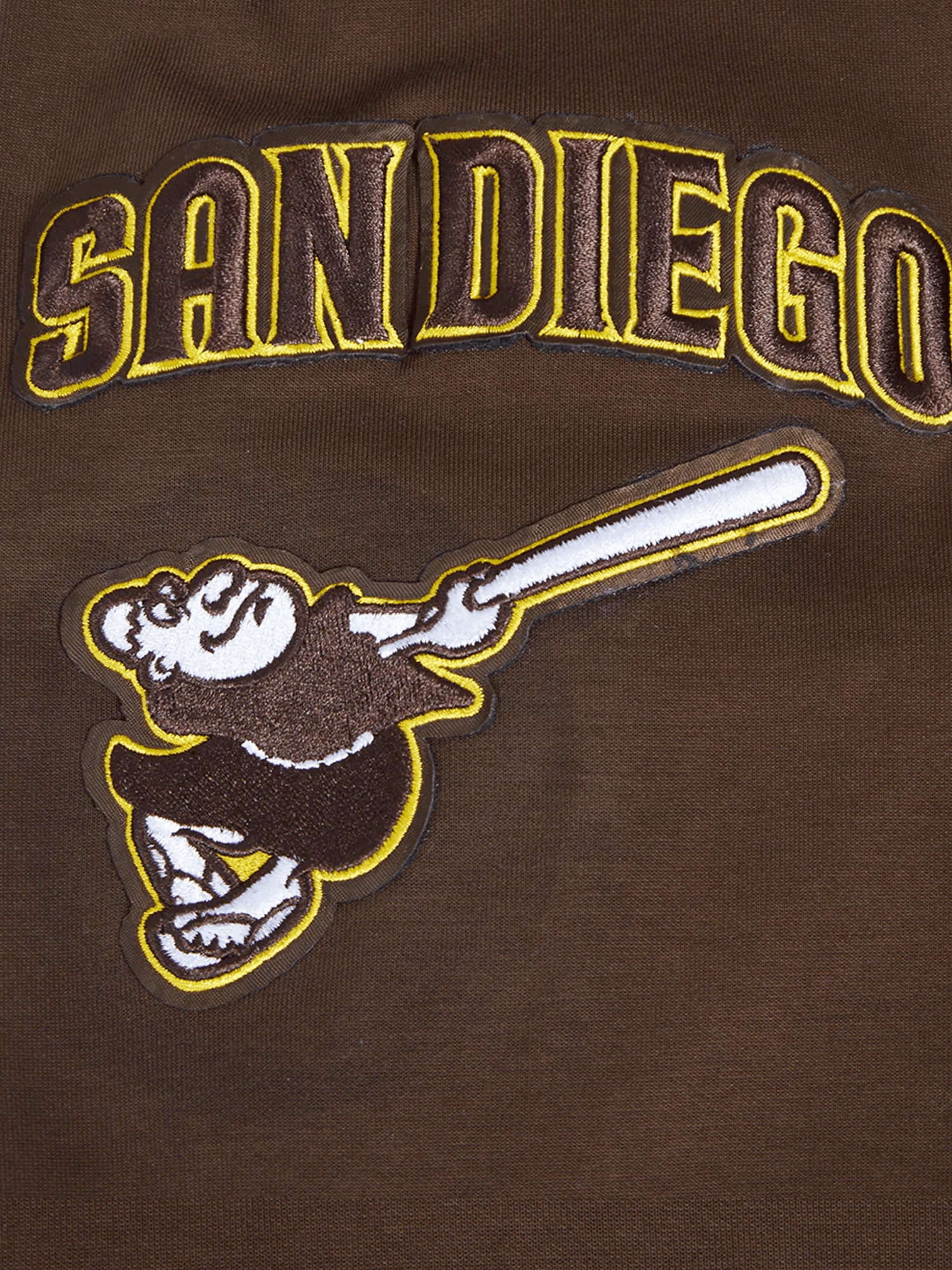 San Diego Padres Pro Standard MLB Team Chenille Hoodie Jumper  - Brown