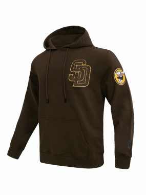 San Diego Padres Pro Standard MLB Team Chenille Hoodie Jumper  - Brown