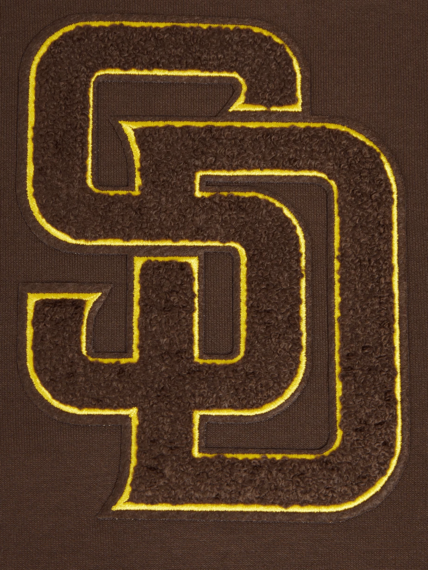San Diego Padres Pro Standard MLB Team Chenille Hoodie Jumper  - Brown