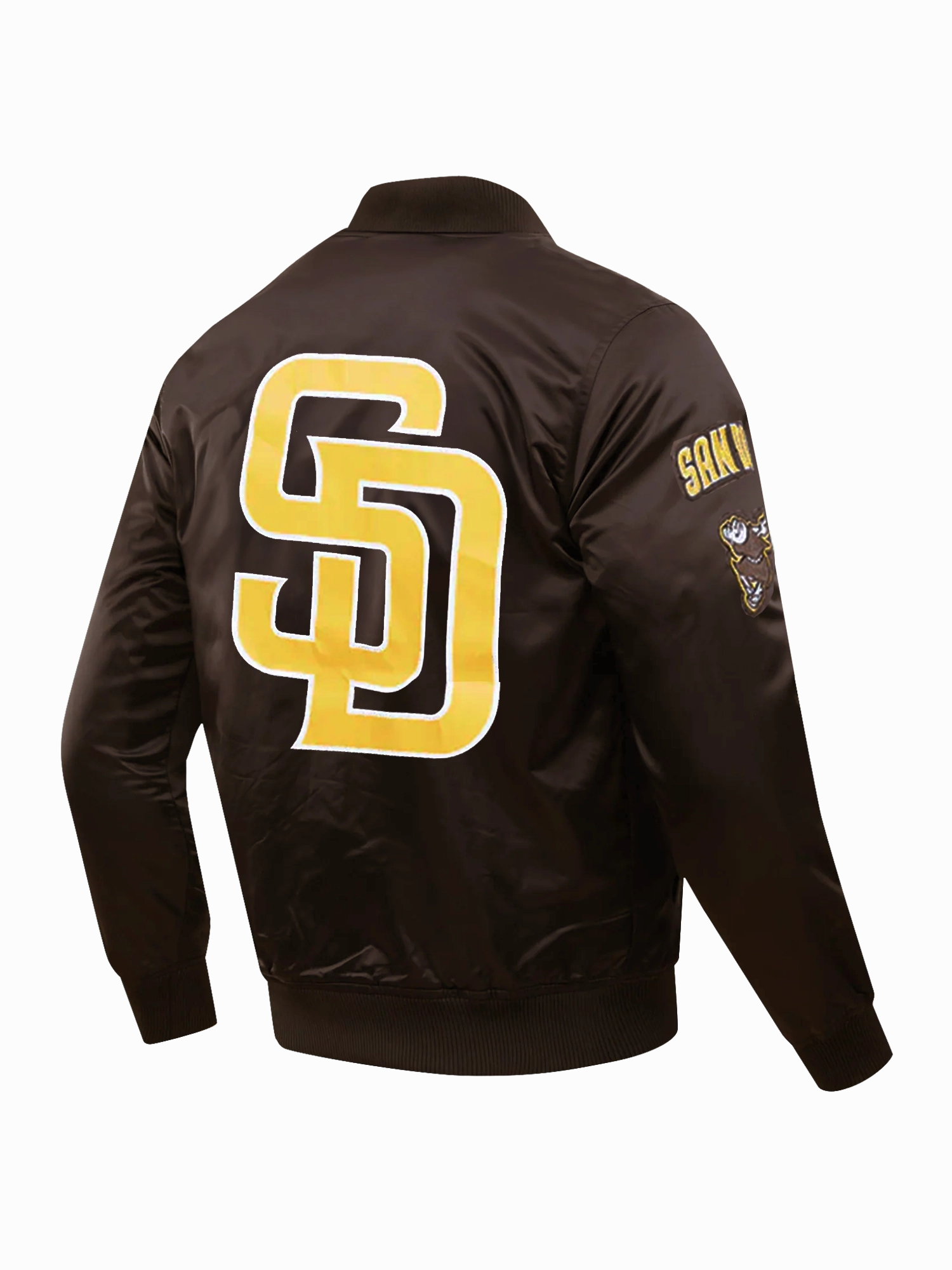 San Diego Padres Pro Standard MLB Team Classic Satin Button Jacket - Brown