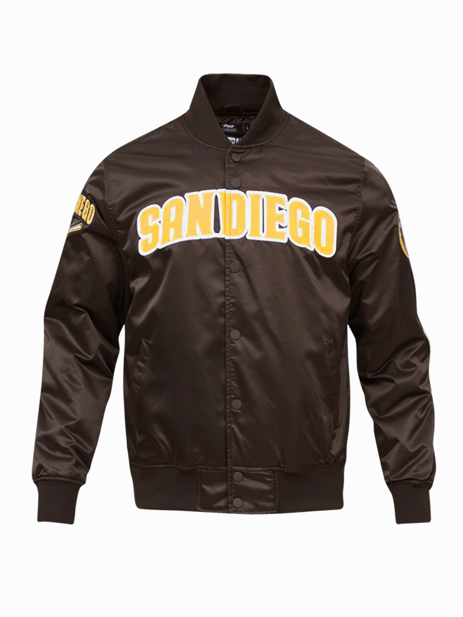 San Diego Padres Pro Standard MLB Team Classic Satin Button Jacket - Brown