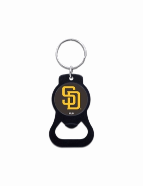 San Diego Padres Wincraft MLB Team Logo/Black Bottle Opener Key Ring