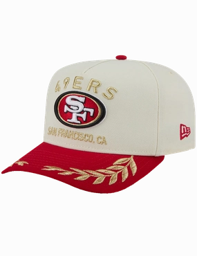 San Francisco 49ers New Era NFL 25 Draft Pre-Curved 9FIFTY A-Frame Snapback Hat - Chrome