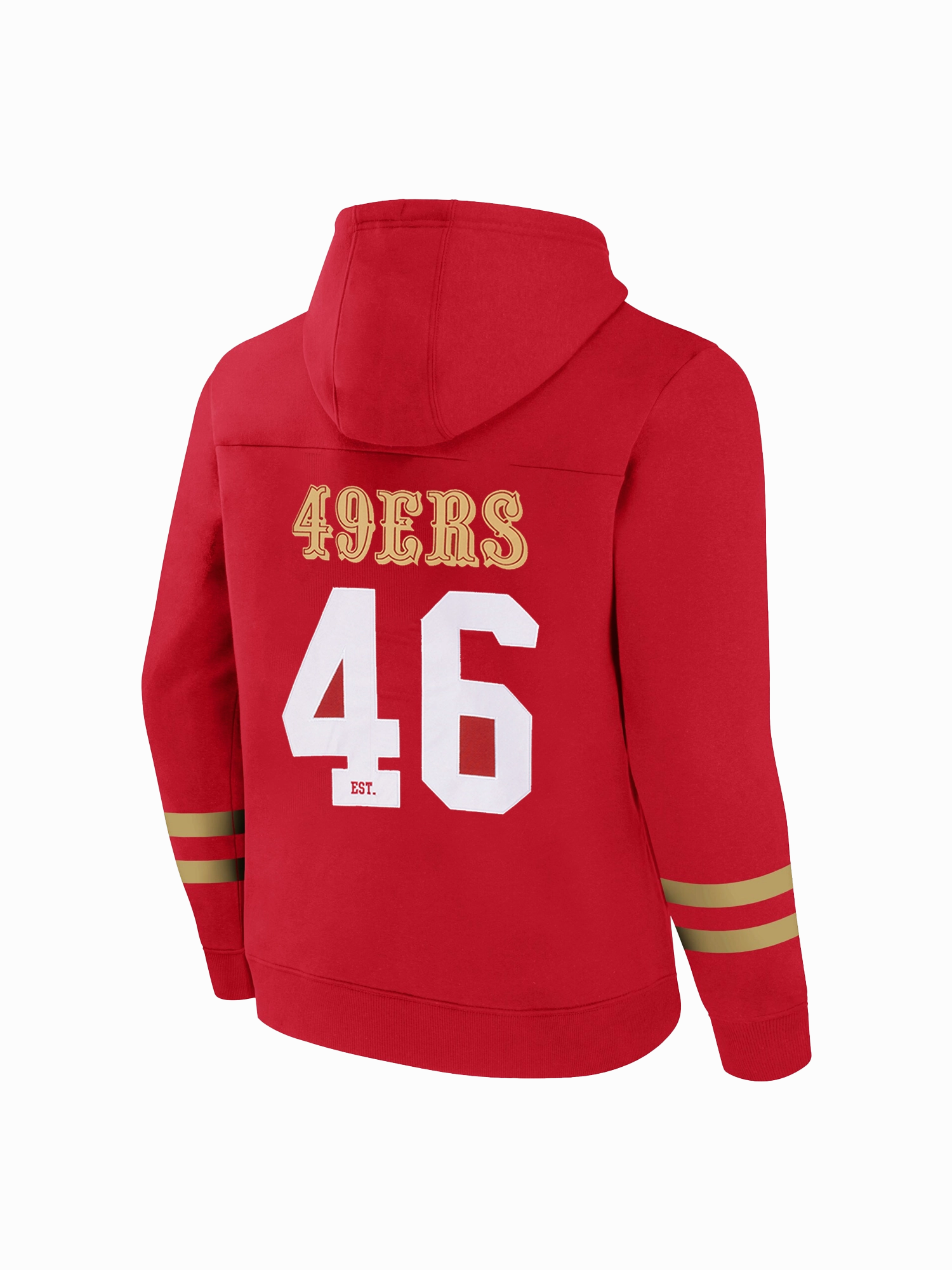 San Francisco 49ers NFL Foundation Panel Hoodie Jumper - Red