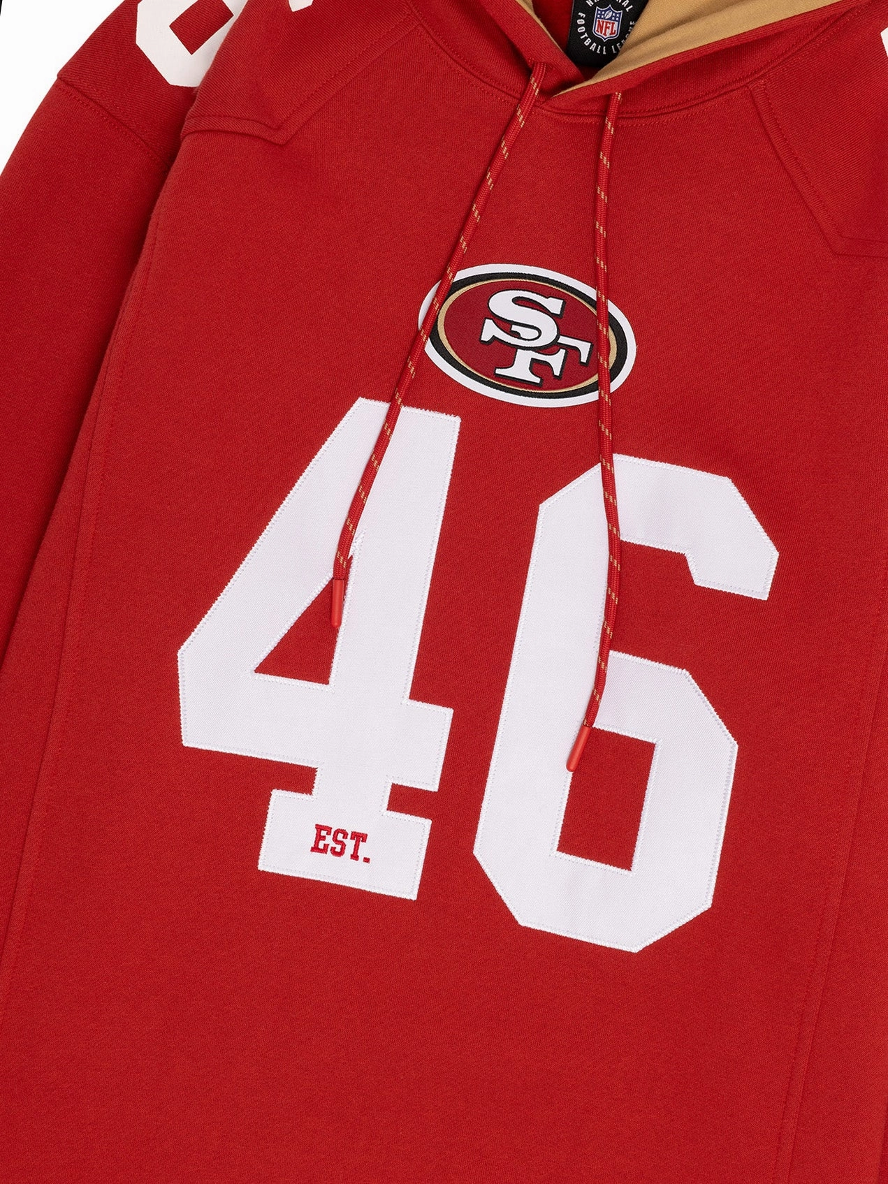 San Francisco 49ers NFL Foundation Panel Hoodie Jumper - Red