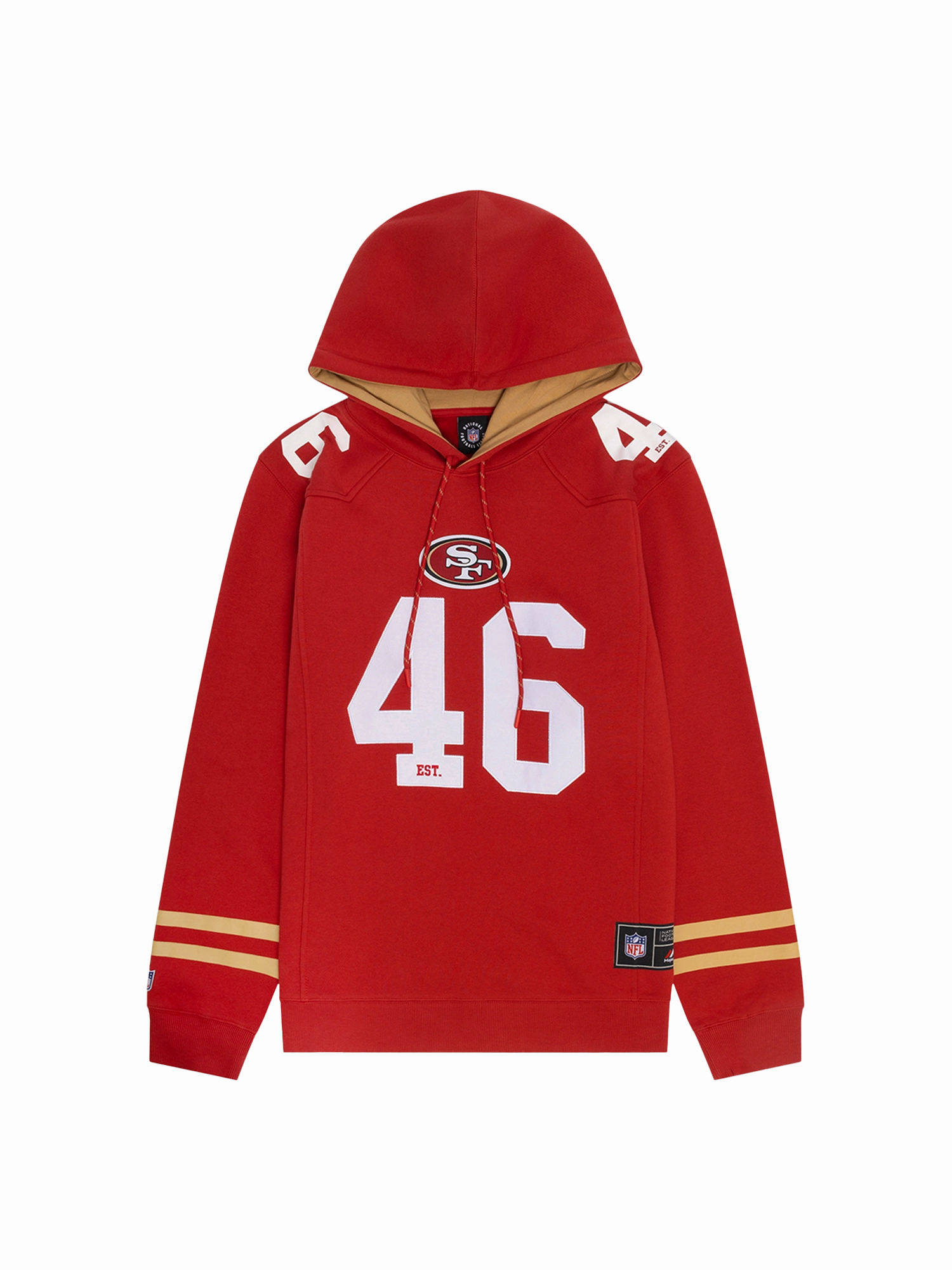 San Francisco 49ers NFL Foundation Panel Hoodie Jumper - Red