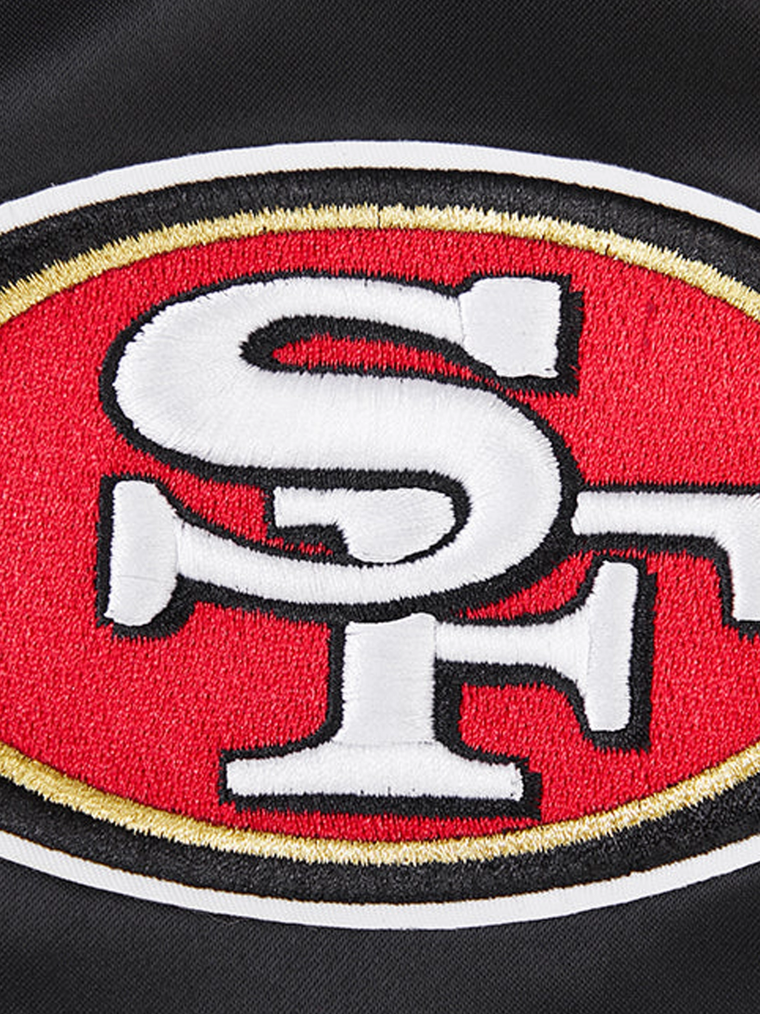 San Francisco 49ers Pro Standard NFL Team Classic Satin Button Jacket - Black