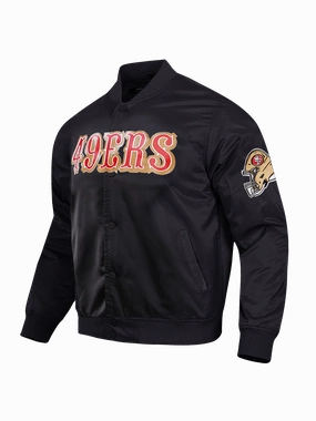 San Francisco 49ers Pro Standard NFL Team Classic Satin Button Jacket - Black