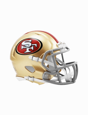 San Francisco 49ers Riddell NFL Speed Replica Mini Size Helmet
