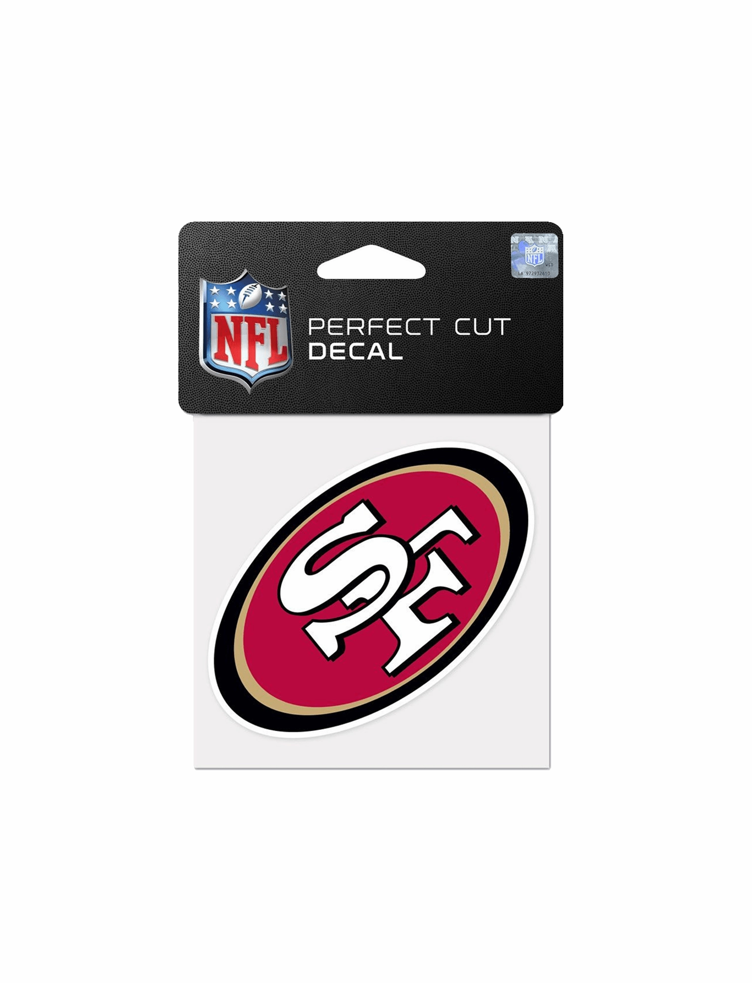 San Francisco 49ers Wincraft NFL 4" x 4" Perfect Cut Decal