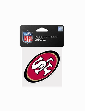 San Francisco 49ers Wincraft NFL 4" x 4" Perfect Cut Decal
