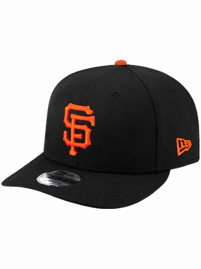 San Francisco Giants New Era MLB Team Pre-Curved 9FIFTY Snapback Hat - Black