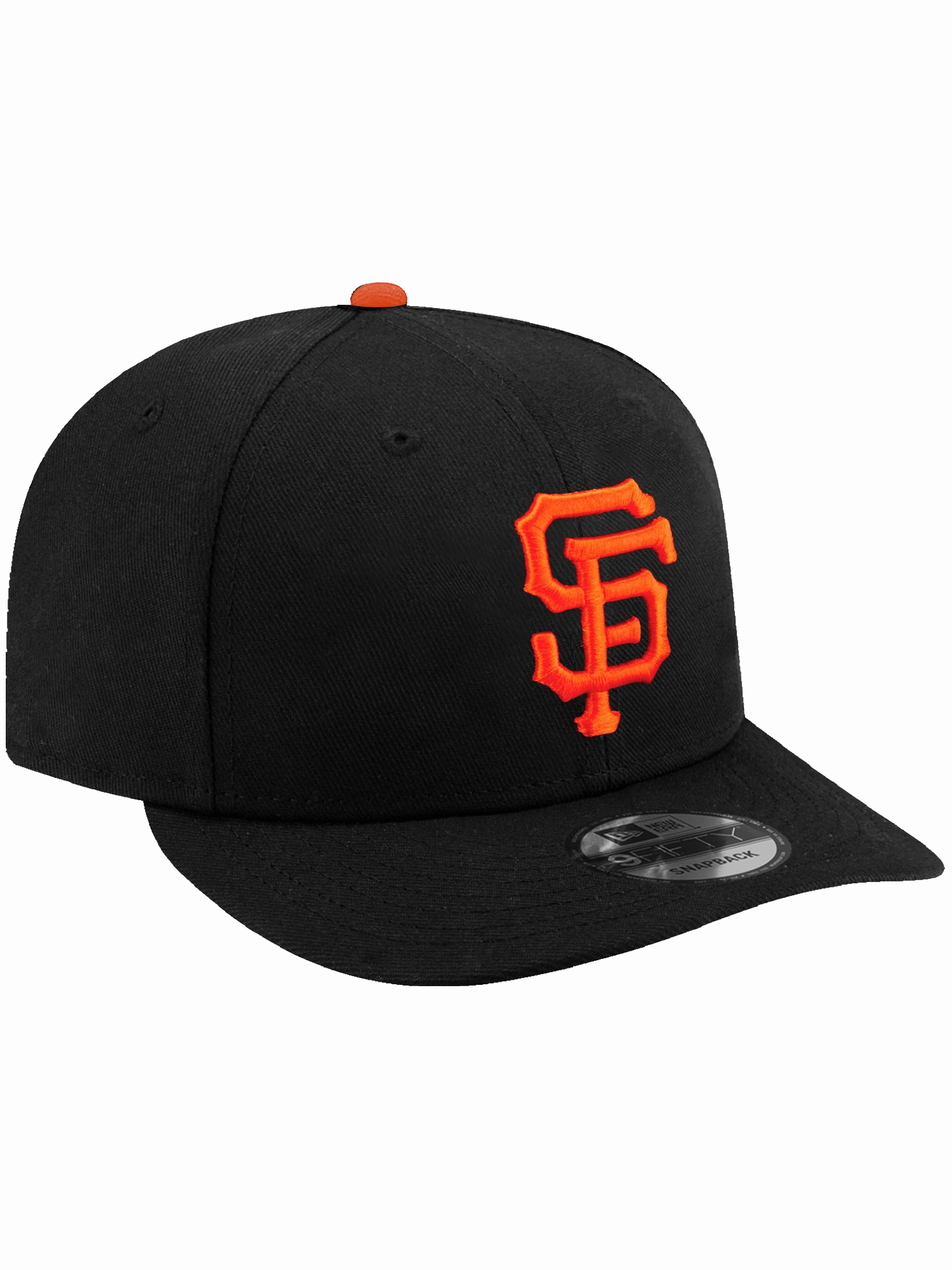 San Francisco Giants New Era MLB Team Pre-Curved 9FIFTY Snapback Hat - Black
