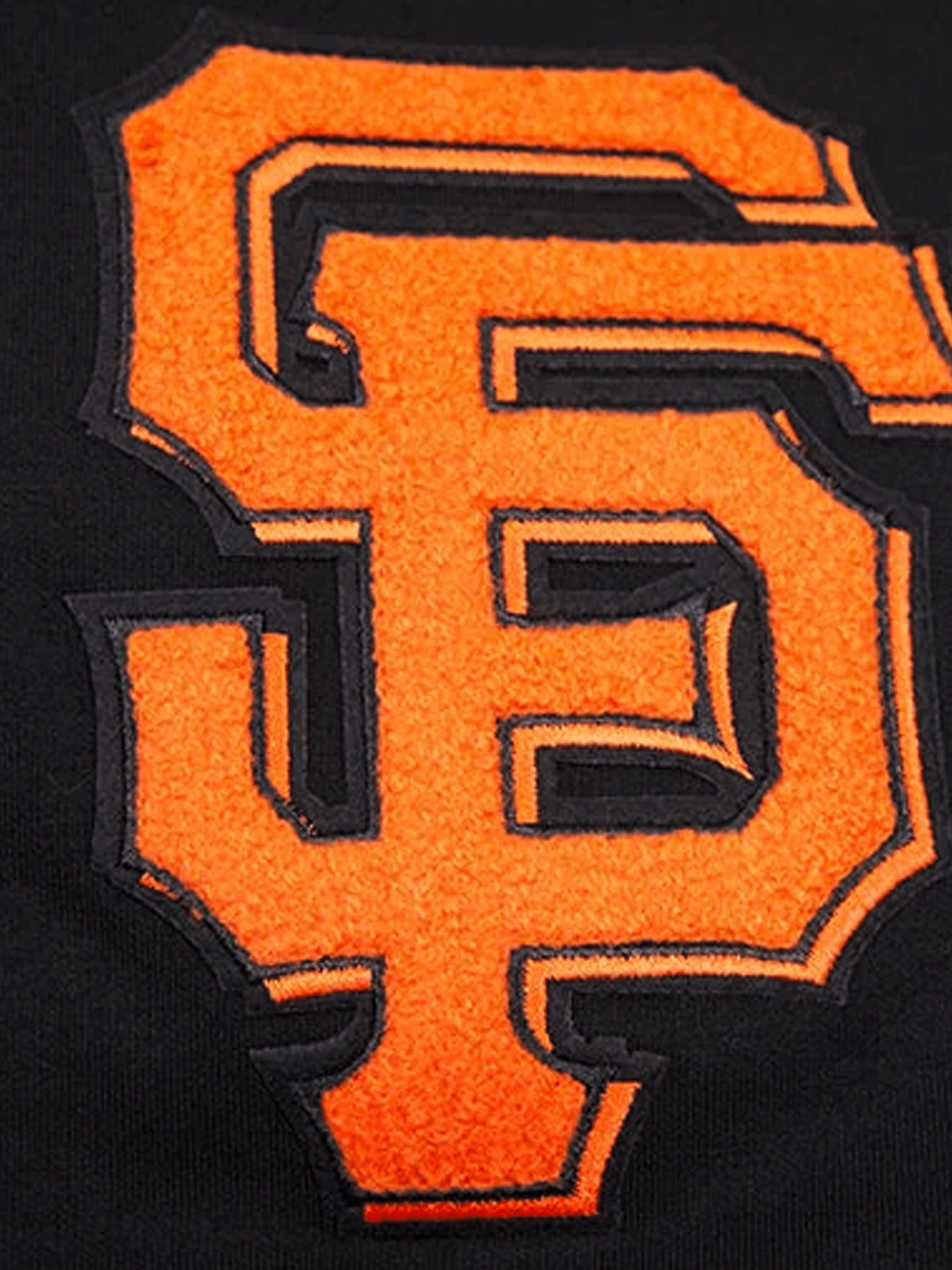 San Francisco Giants Pro Standard MLB Team Chenille Hoodie Jumper  - Black