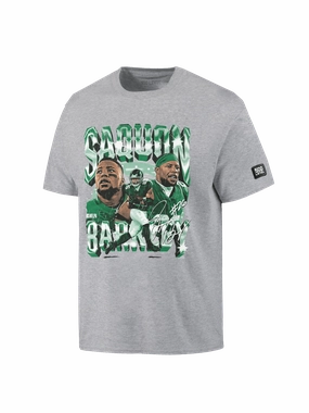 Saquon Barkley Philadelphia Eagles 500 Level NFL Homage T-Shirt - Grey Marle