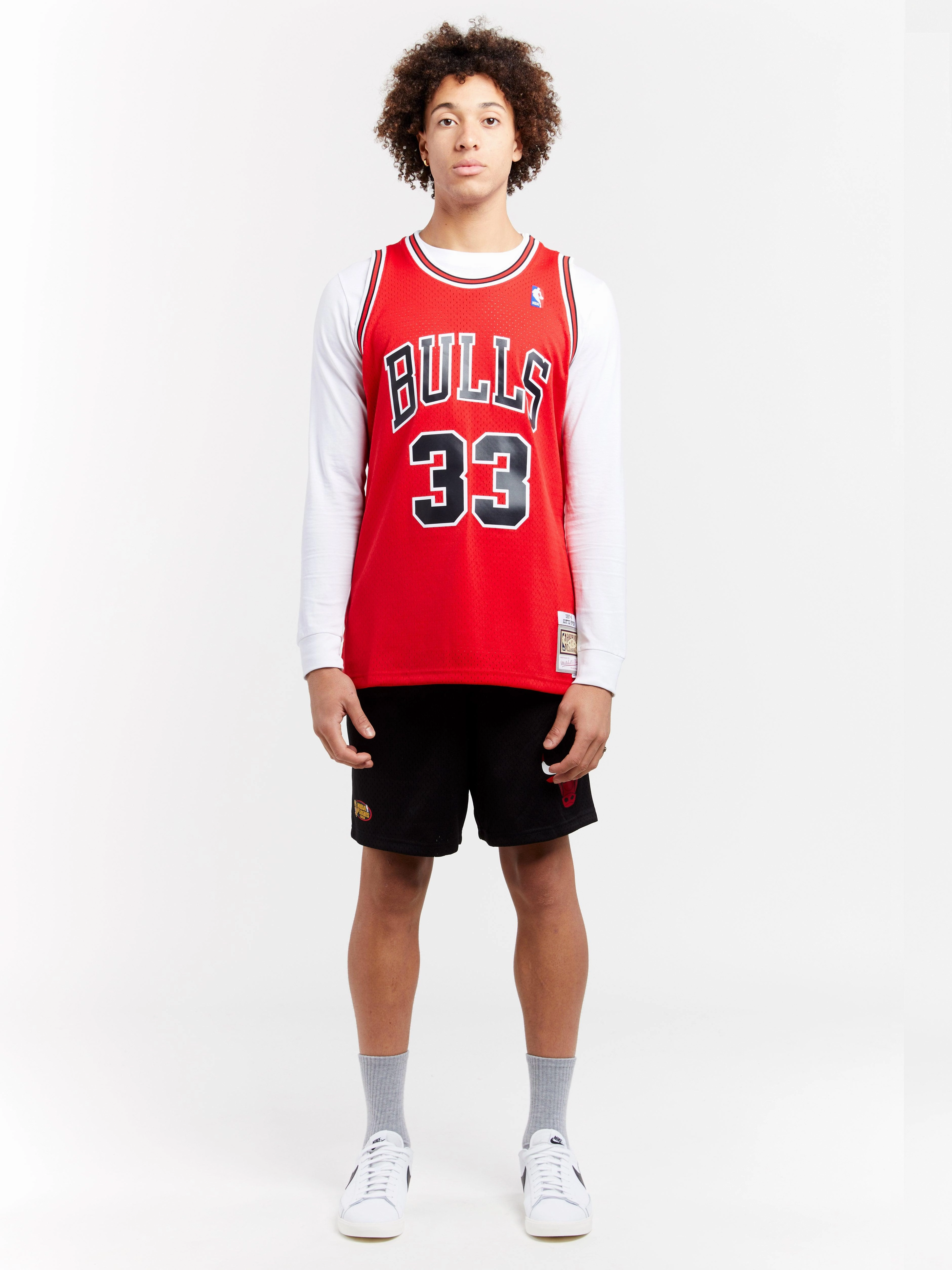 Scottie Pippen Chicago Bulls Mitchell & Ness NBA 97-98 Road Swingman Jersey - Red