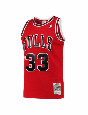 Scottie Pippen Chicago Bulls Mitchell & Ness NBA 97-98 Road Swingman Jersey - Red