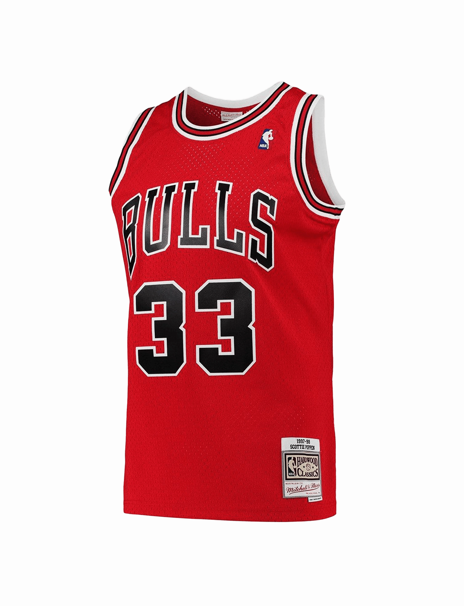 Scottie Pippen Chicago Bulls Mitchell & Ness NBA 97-98 Road Swingman Jersey - Red