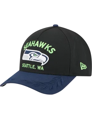 Seattle Seahawks New Era NFL 25 Draft 9FORTY M-Crown Snapback Hat - Black