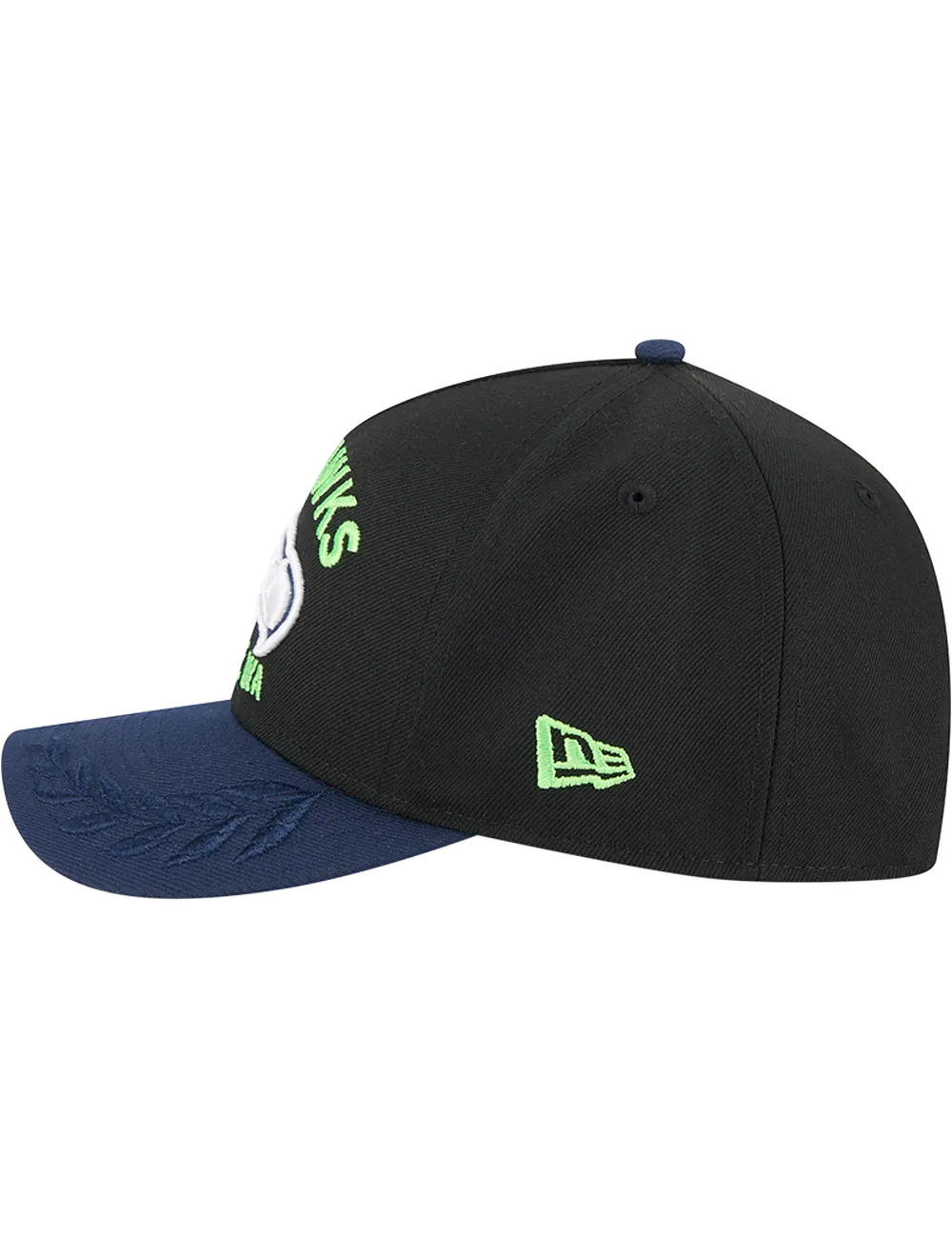 Seattle Seahawks New Era NFL 25 Draft 9FORTY M-Crown Snapback Hat - Black