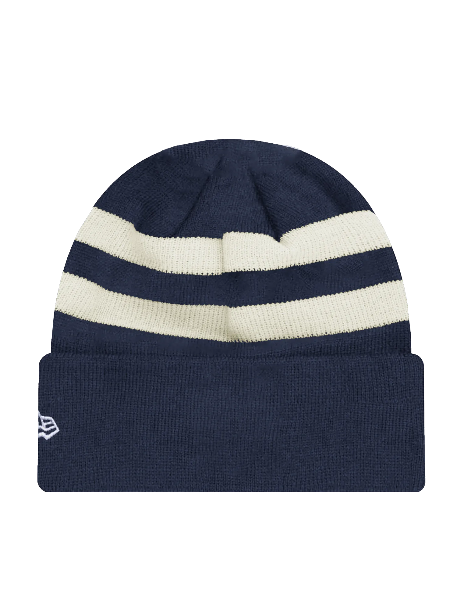 Seattle Seahawks New Era NFL Ivory Stripe Knit Beanie - Navy