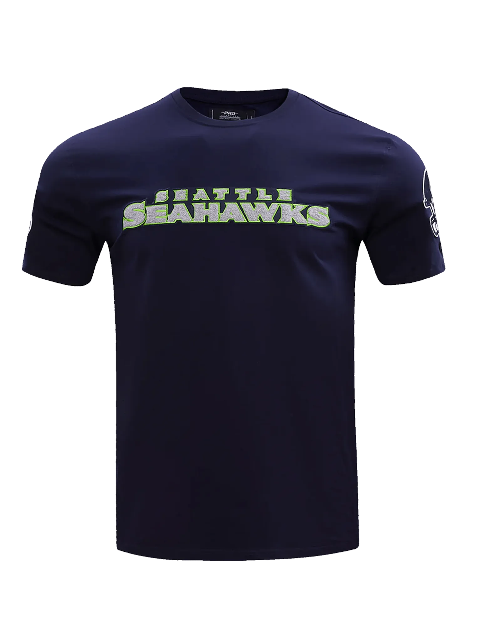 Seattle Seahawks Pro Standard NFL Classic Chenille Flex T-Shirt - Navy