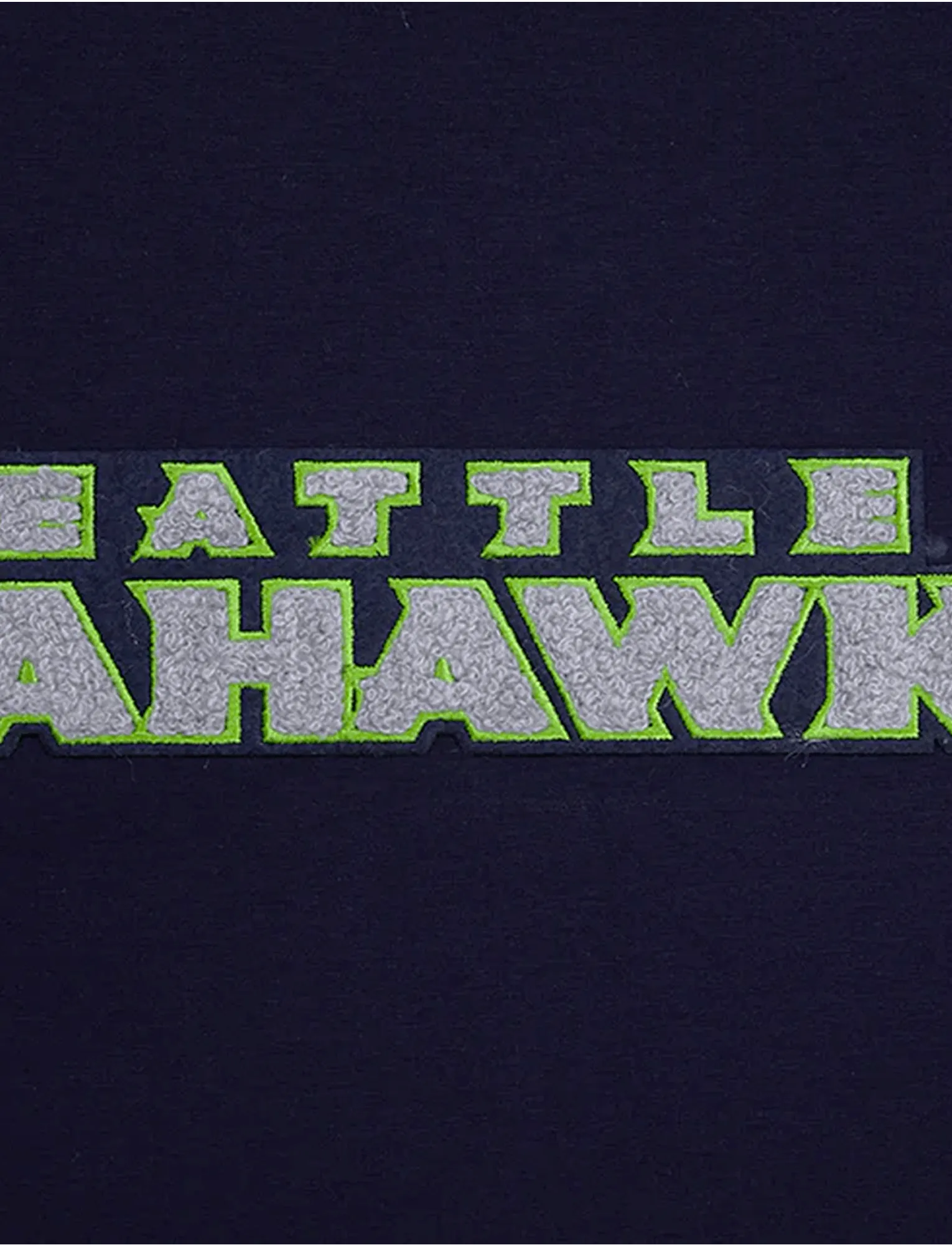 Seattle Seahawks Pro Standard NFL Classic Chenille Flex T-Shirt - Navy